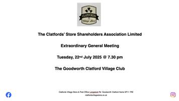 Clatfords' Store Shareholders Meeting